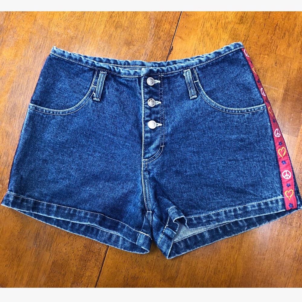 Vintage No Excuses Girl Gear High-Waist Jean Short